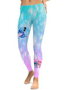 New Sexy Stitch Prints Girls Kids Elastic Fitness Gym Sport