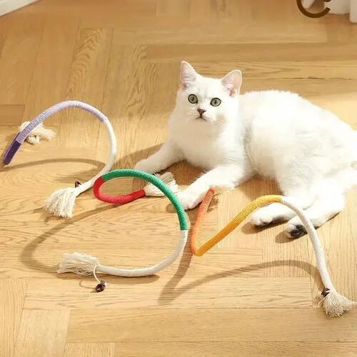 Cat Toys Silvervine Cat Teaser Toy Interactive Molar Cotton