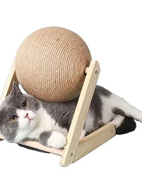 Cat Cratchers Ball Toys Sisal and Wood Stable Triangle Cats