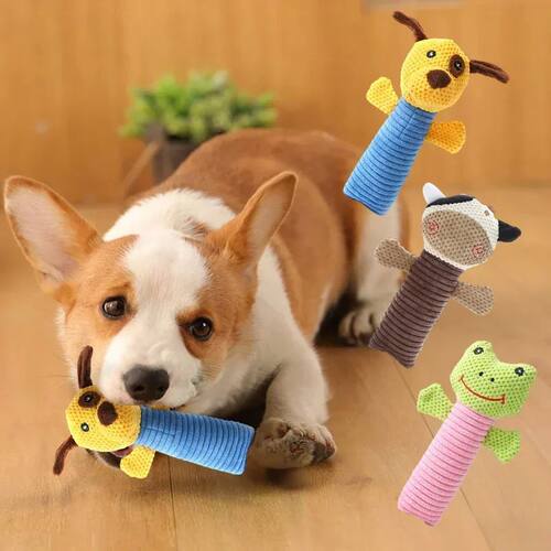 Dog Toys Pet Plush Squeaky Toys Puppy Teething Interactive D