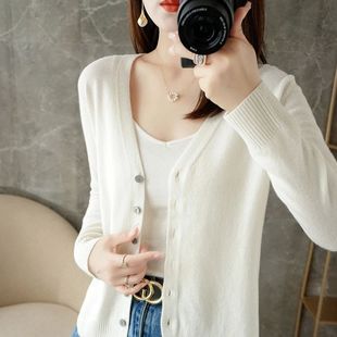 New V-Neck Temperament Small Fragrant Wind Women Loose Sweat