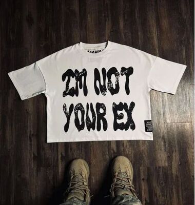 2023 summer new streetwear letter printed T-shirt short y2k