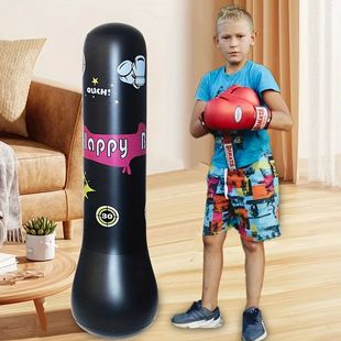 Inflatable Bopper Kids Punching Bag with Bounce-Back Action