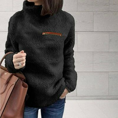 Winter Super Soft and Comfortable Solid Color Turtleneck Pul