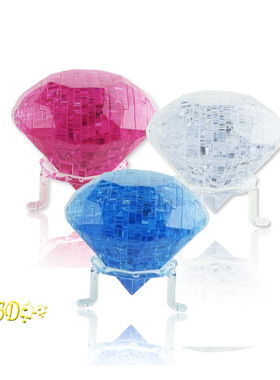 educational toys 3D crystal puzzle diamond rose love crystal
