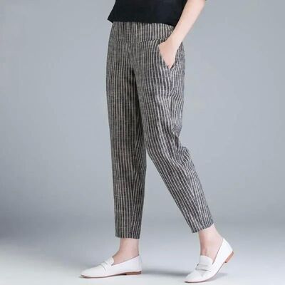 New Arrival Summer Women Pants Korea Fashion High Waist Thin