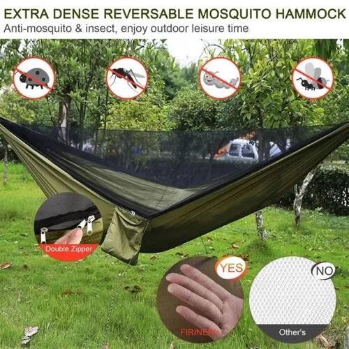 Portable Outdoor Camping Hammock 2 Person Camping Garden Ham