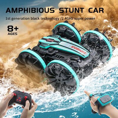 Amphibious RC Car Remote Control Stunt Car Vehicle Double-si