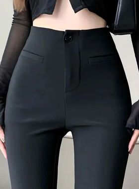 Lucyever Korean High Waied Suit Pants Woman Summer Thin High