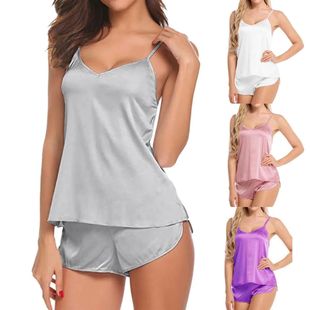 Pajamas Camisole Nightclothes Ice Silky Sexy Sleepwear Women