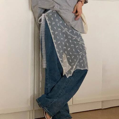 Y2k Girls Korean Version Ins Blogger Unique Lace Layered Gau