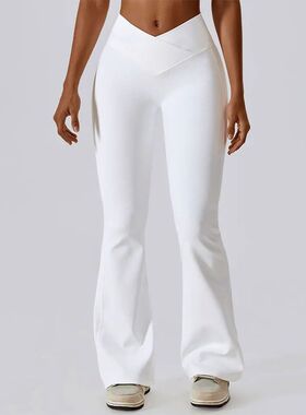 Flare Leggings Yoga Pants Women High Waist Wide Leg Pants Wo