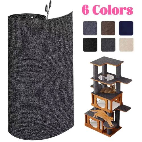 Cat Scratching Mat Self-Adhesive Mat Cat Carpet Trimmable Ca