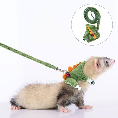 Harness Small Animals Walking Rope Cat Pet Ferret Vest Rope
