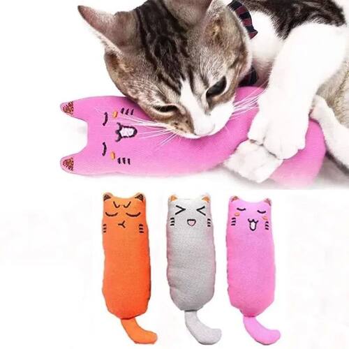 Catnip Toys Cute Thumb Plush Pillow Teeth Grinding Bite-resi