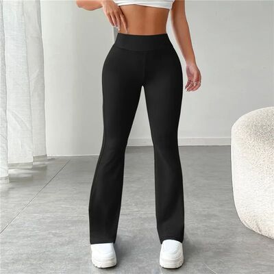 Women Flared Leggings Yoga Pants Women High Waist Wide Leg P