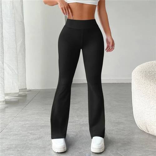 Women Flared Leggings Yoga Pants Women High Waist Wide Leg P