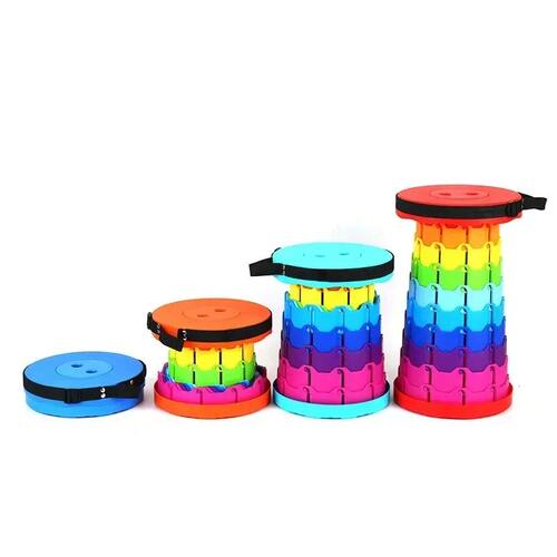 Adjustment Round Folding Chair Accordion Chair Height Simple