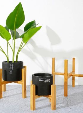Four-legged Wood Flower Pot Holder Plant and Succulent Flowe