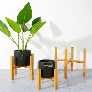 Flower Pot Succulent legged Flowe and Wood Plant Four Holder