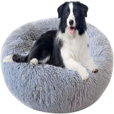 Pet Dog Bed Comfortable Donut Cuddler Round Dog Kennel Ultra