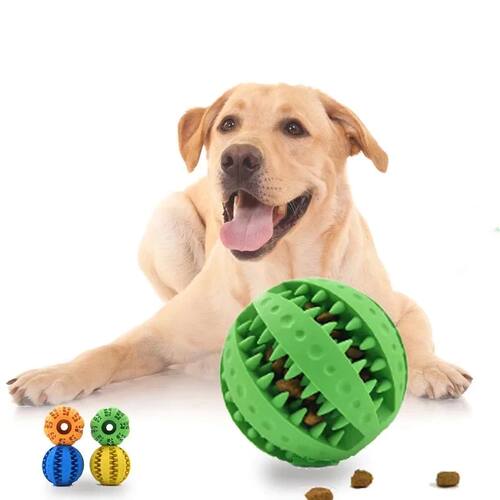 New Pet Dog Toy Interactive Rubber Balls for Small Large Dog