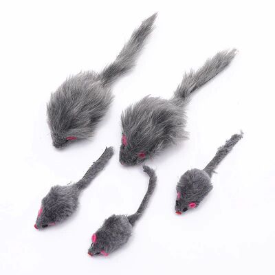 5Pcs Plush Catmint Simulation Mouse Interactive Cat Pet Catn