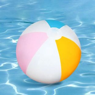 PVC Inflatable Beach Ball Swimming Pool Toy 40cm Big Rainbow