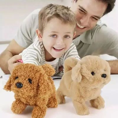 Realistic Plush Simulation Smart Dog Children Toy Can Walkin