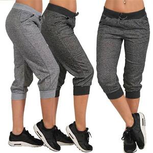 Women Summer Short Pants Sweatpants Capri Pants Cropped Jogg