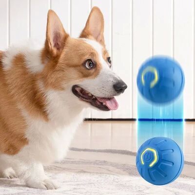 Automatic Moving Dog Toy Ball Smart USB Jumping Rotating Int