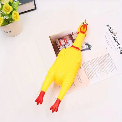 Screaming Chicken Dog Toys, Novelty and Durable Chew Toy Sou