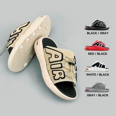 New Men's Letter Pattern Casual Sports Sandals Graffiti Fabr