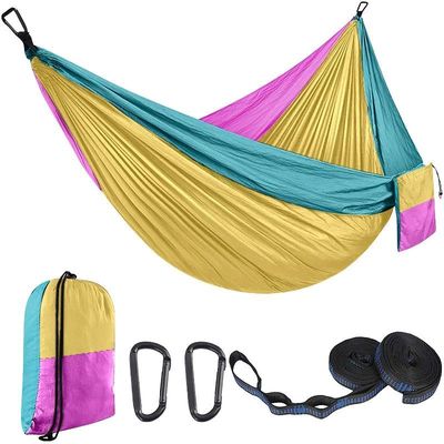 1-2 Person Color Matching Portable Outdoor Camping Hammock W