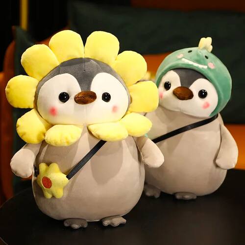 25cm Kawaii Penguin Plush Toys Lovely Penguin Turn to Dinosa