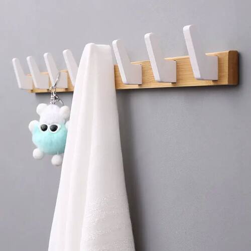 Living Room Entrance Wall Coat Racks Solid Wood Hanging Clot