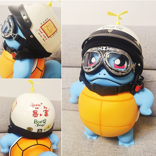 Aojiaojini Turtle Dirdseded 1: 1 Karakara Pikachu Small Fire Dragon Big Model Swing Gift