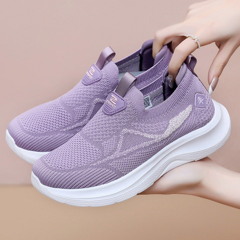 舒适老人鞋女春秋款妈妈鞋一脚蹬软底防滑中老年健步鞋老北京布鞋,女鞋,网面鞋,淘宝优惠券,粉丝福利购,淘宝优惠卷