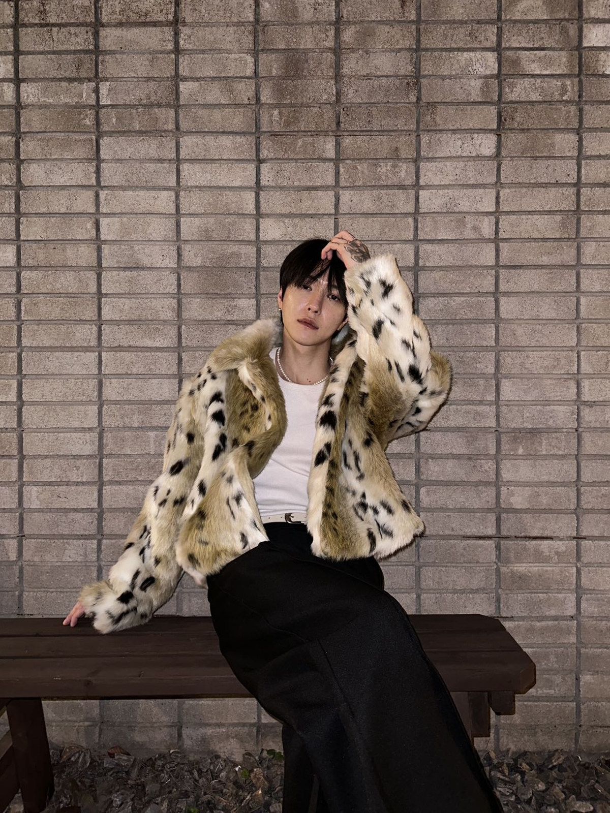 ZISHANG 남자 모조 밍크 모피 호랑이 패턴 코트 정장 칼라 겨울 두꺼운 따뜻한 짧은 친환경 모피 자켓 남성용