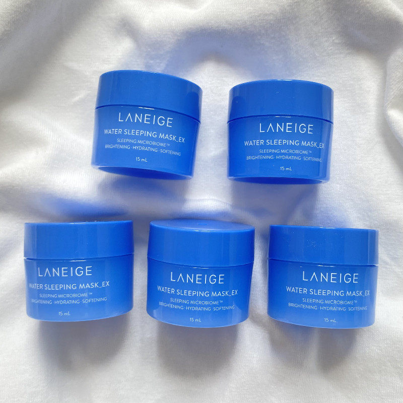 兰芝睡眠面膜15ml*5个小样 韩国laneige新款益生夜间修复补水保湿