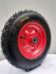 300 8独轮充气轮14寸工矿轮子3.25 8力车推车橡胶轮子 3.00 3.25
