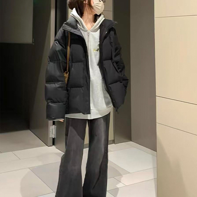 秋冬外套棉衣女装短款宽松上衣