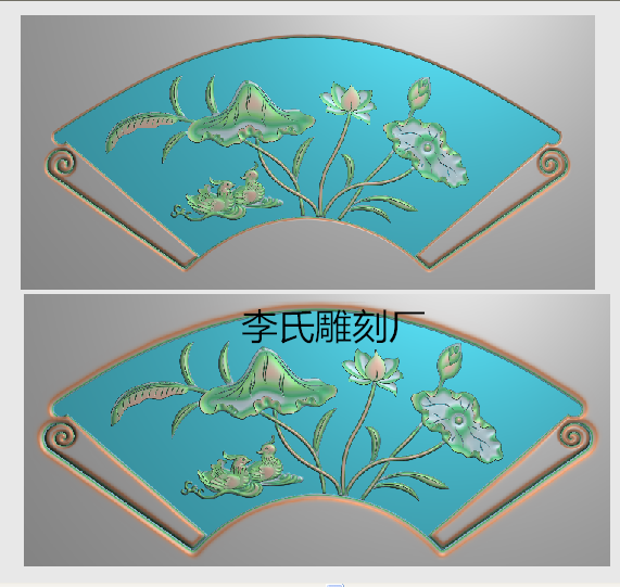 李氏雕刻厂精雕图莲花床靠头浮雕图花鸟莲蓬雕刻图10荷花鸳鸯大床