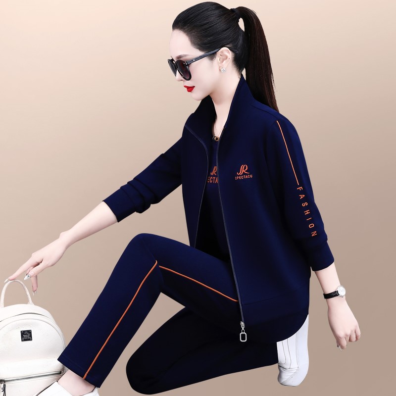 官方正品耐克顿运动套装女2025新款洋气减龄休闲服中年妈妈三件套