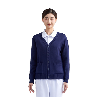 护士毛衣外套针织衫加绒冬季保暖