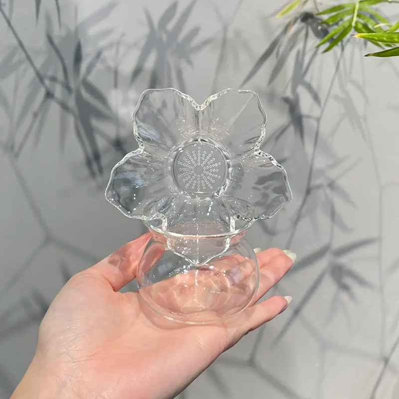 惊蛰 高硼硅玻璃花瓣茶漏组过滤一体家用茶水过滤茶器茶道零配件,餐饮具,茶道/零配,淘宝优惠券,粉丝福利购,淘宝优惠卷