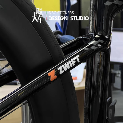 Zwift 骑行车贴  动感单车公路车自行车骑行训练装饰防水创意贴纸