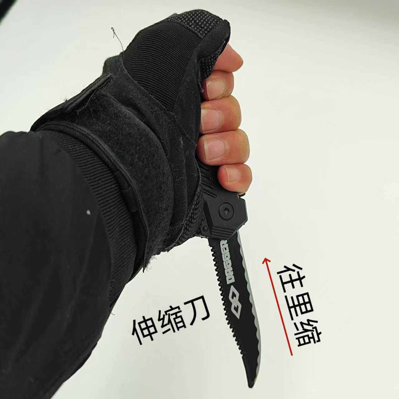 塑料仿真伸缩刀假刀整蛊表演流血道具假血假匕首愚人整人道具弹簧