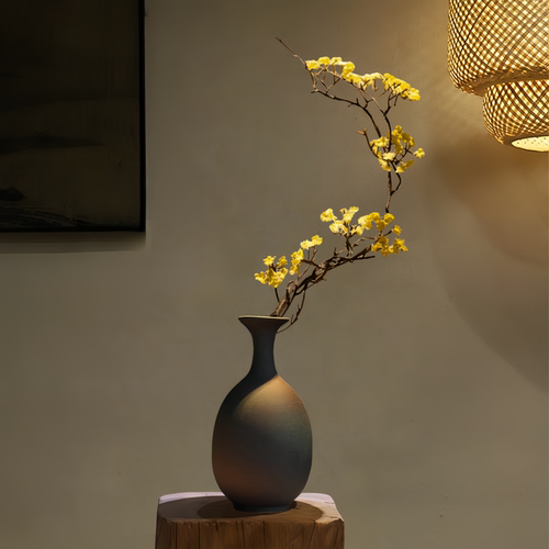 新中式陶瓷禅意花瓶插花摆件