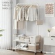 主卧室内衣服收纳置物架晾衣架落地移动简易家用房间出租房卧室用